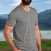 Nayked Apparel Men'S Ridiculously Soft Recycled Lightweight V-Neck T-Shirt