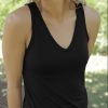 Nayked Apparel Women'S Ridiculously Soft Lightweight Flowy V-Neck Tank Top