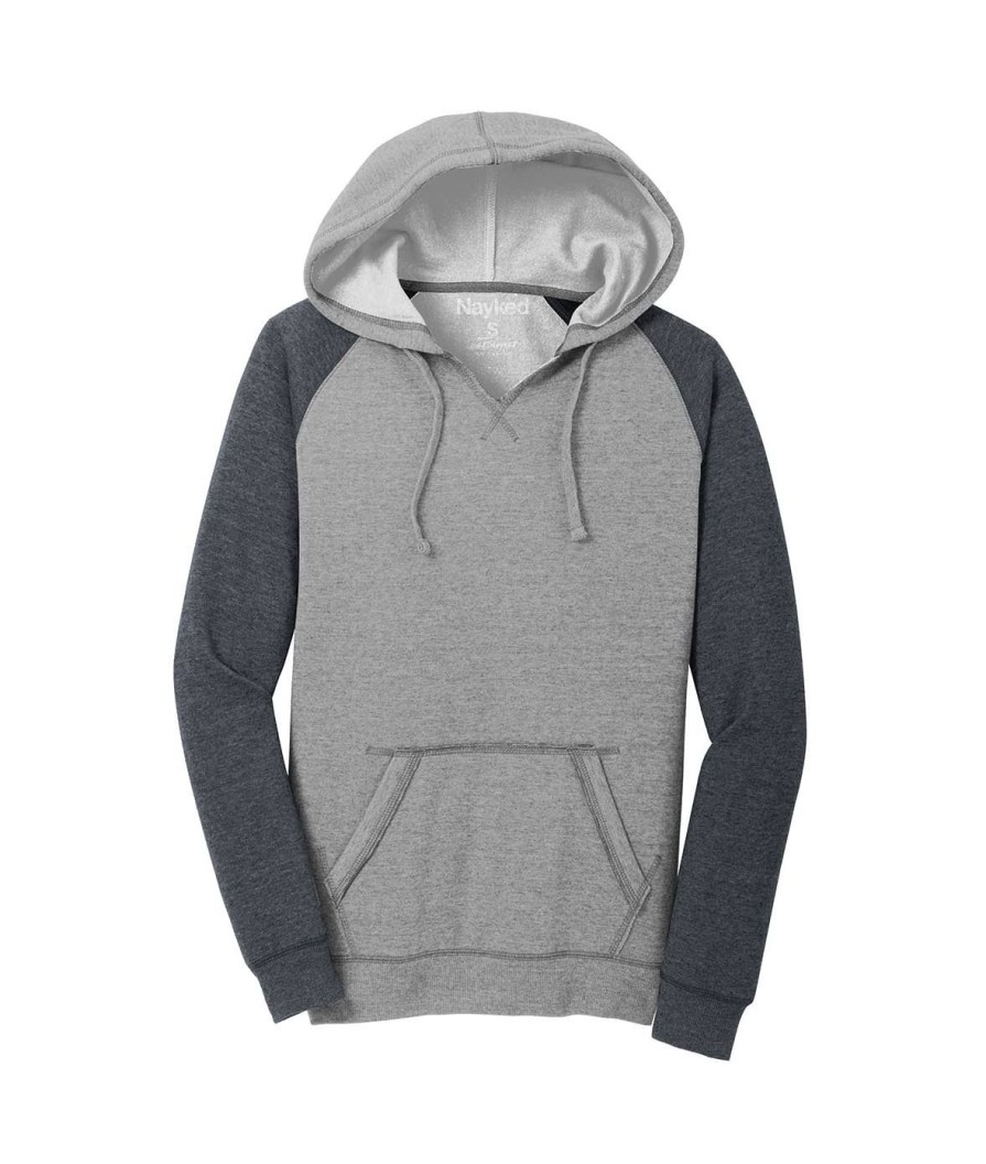 Nayked Apparel Women'S Ridiculously Soft Raglan Fleece Hoodie