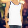 Nayked Apparel Men'S Ridiculously Soft Two-Tone Lightweight Tank Top