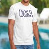 Nayked Apparel Ridiculously Soft Men'S Usa Text Shirt