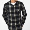 Nayked Apparel Soft Flannel Plaid Shirt With Chest Pocket