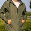 Nayked Apparel Men'S Soft Lightweight Half-Zip Pullover Windbreaker Anorak