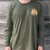 Nayked Apparel Men'S Ridiculously Soft Cotton Long Sleeve Graphic Tee | Take A Hike