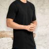 Nayked Apparel Men'S Ridiculously Soft Curved Hem Longline T-Shirt