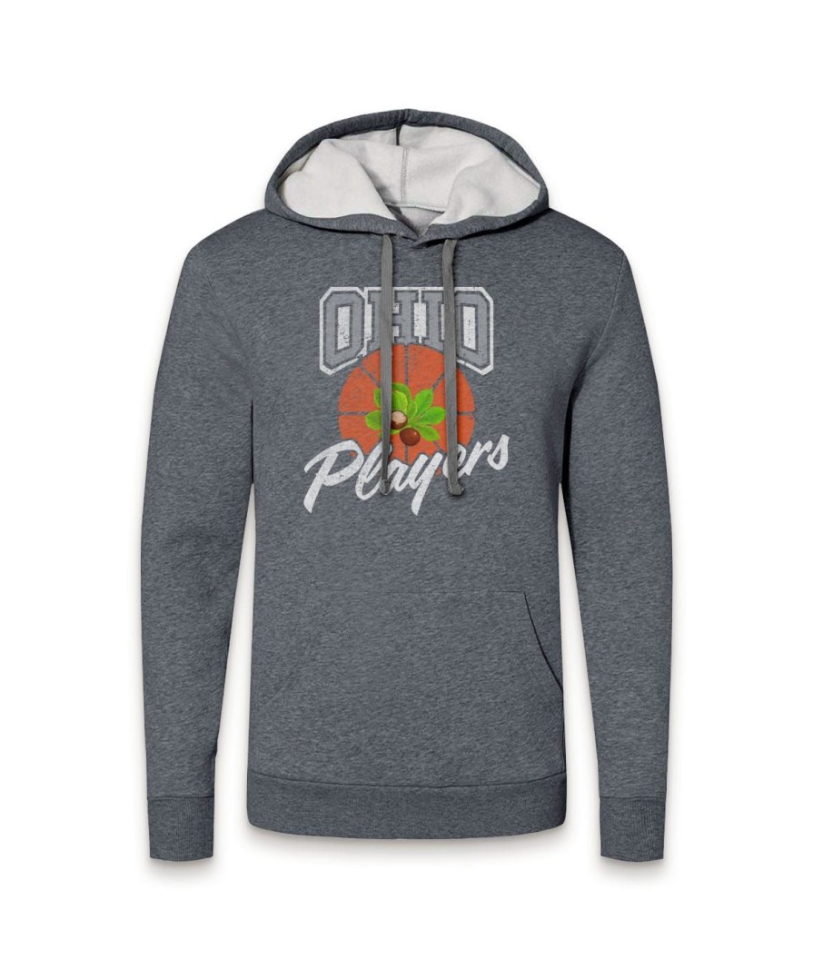 Nayked Apparel Soft Eco Friendly Graphic Hoodie | Ohio Players (Buckeye Leaf)