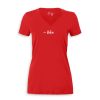 Nayked Apparel Women'S Ridiculously Soft Deep V Graphic Tee | His