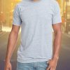 Nayked Apparel Men'S Ridiculously Soft Sueded Snow Heathered T-Shirt