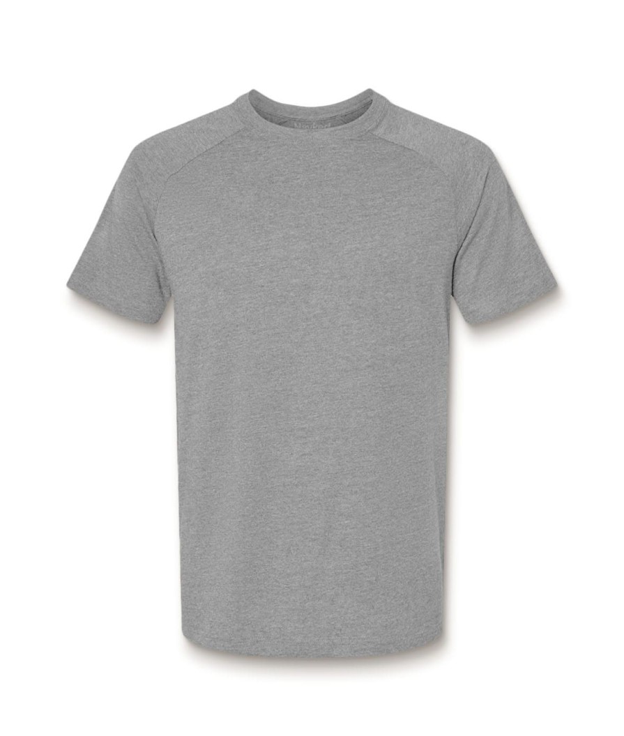 Nayked Apparel Men'S Ridiculously Soft Heather Raglan T-Shirt