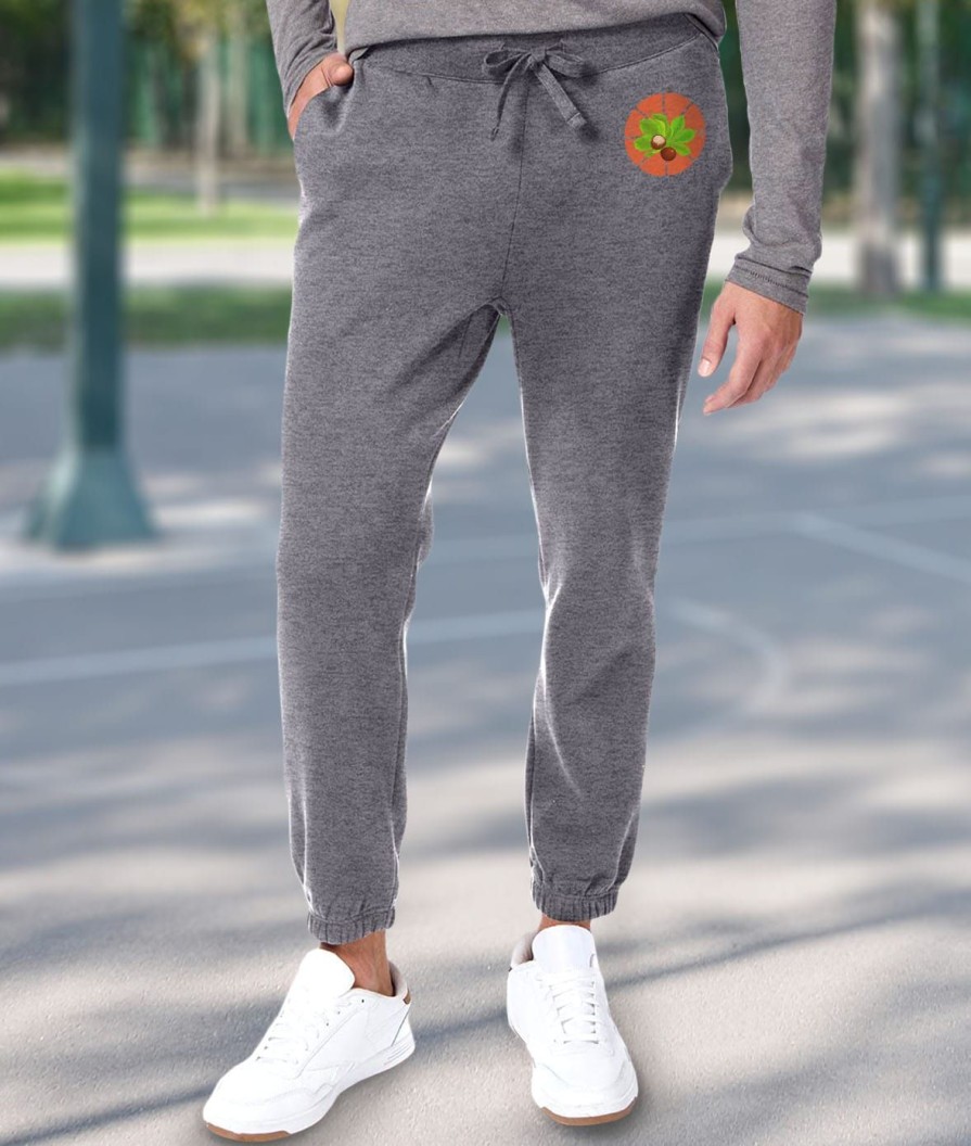 Nayked Apparel Soft Eco Friendly Graphic Sweatpants | Ohio Players (Buckeye Leaf)