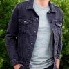 Nayked Apparel Men'S Soft Vintage Denim Jacket