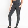 Nayked Apparel Real Women'S Plus High-Waist Splice Mesh Pocket Full Leggings/Discontinued