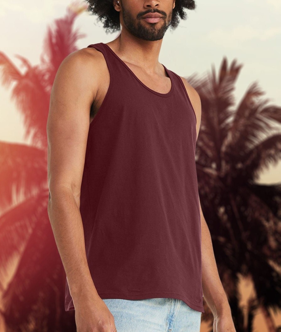 Nayked Apparel Men'S Soft 100% Cotton Lightweight Tank Top