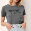 Nayked Apparel Women'S Ridiculously Soft Lightweight Graphic Tee | Raising Legends