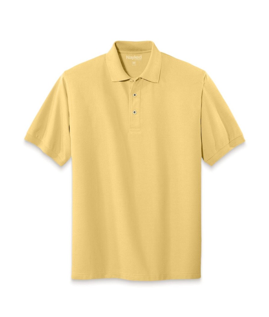 Nayked Apparel Men'S Soft Big Pique Polo Shirt