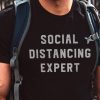 Nayked Apparel Men'S Ridiculously Soft 100% Cotton Graphic Tee | Social Distancing Expert