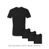 Nayked Apparel Men'S 4Pk Ridiculously Soft Short Sleeve Crew Neck 100% Cotton T-Shirt