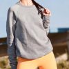 Nayked Apparel Women'S Ridiculously Soft Lightweight Heathered Oversized Fleece Pullover Sweatshirt