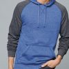 Nayked Apparel Men'S Ridiculously Soft Fleece Raglan Hoodie