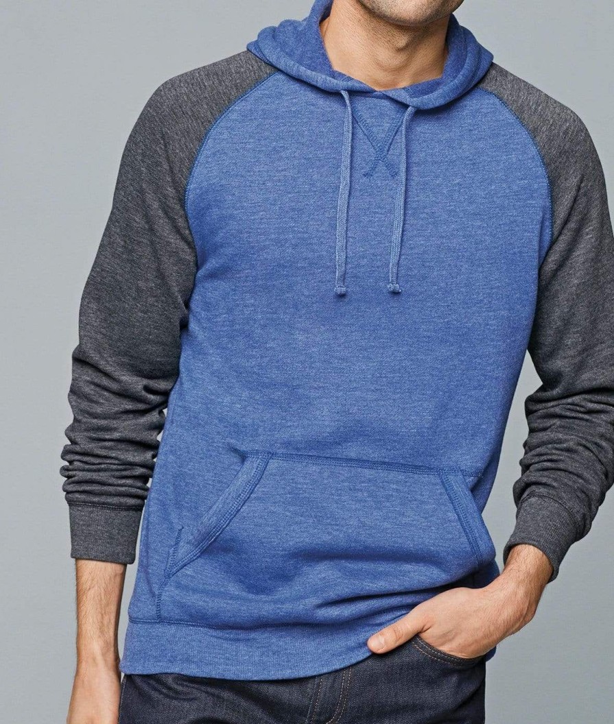 Nayked Apparel Men'S Ridiculously Soft Fleece Raglan Hoodie