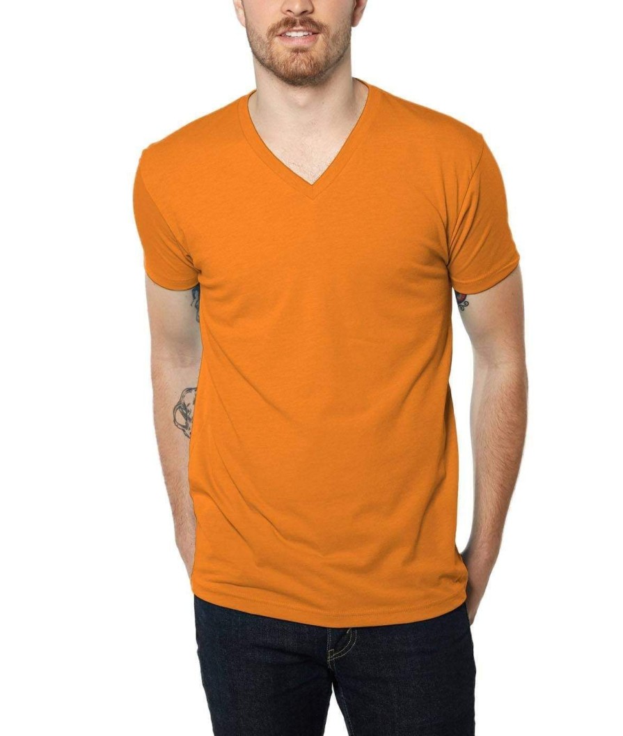 Nayked Apparel Men'S Ridiculously Soft Midweight V-Neck