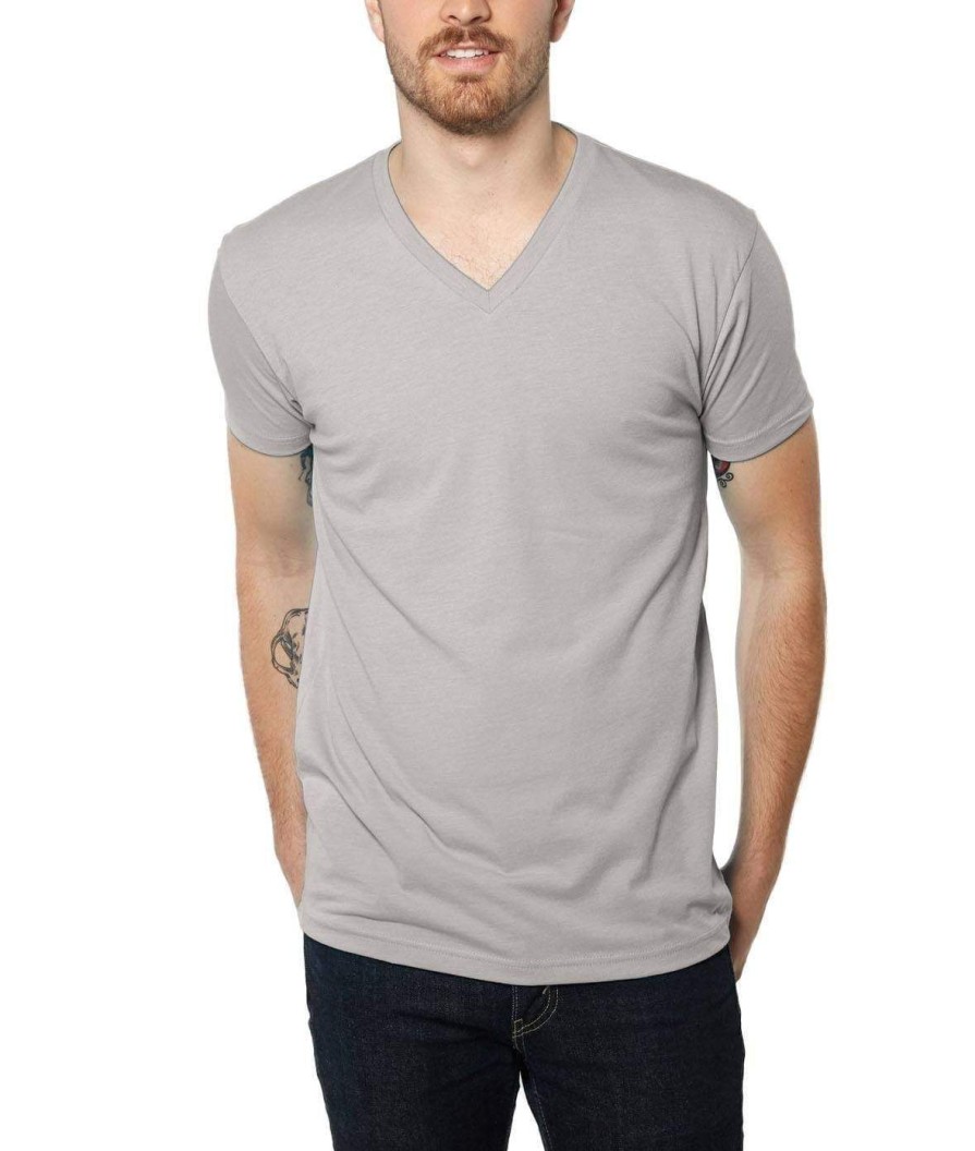 Nayked Apparel Men'S Ridiculously Soft Midweight V-Neck