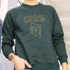 Nayked Apparel Men'S Ridiculously Soft Fleece Graphic Pullover Sweatshirt | Football And Beer