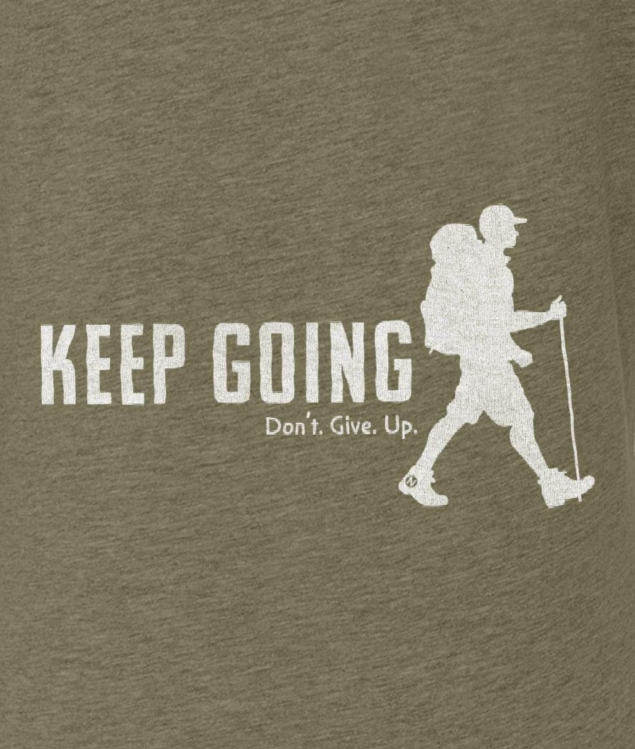 Nayked Apparel Ridiculously Soft Big Graphic T-Shirt | Keep Going With Hiker