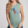 Nayked Apparel Women'S Ridiculously Soft Festival Graphic Muscle Tank | Stay Gold