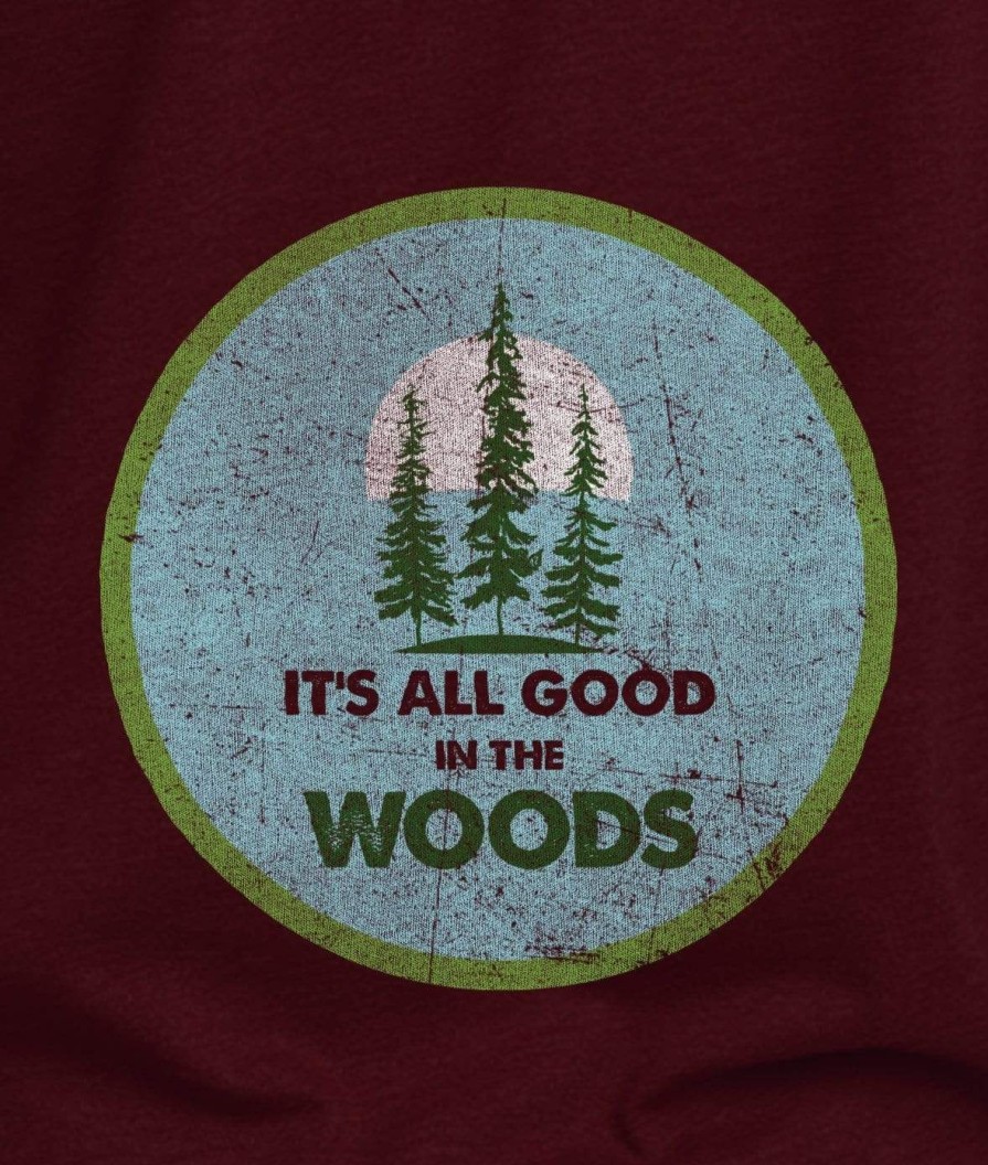 Nayked Apparel Women'S Ridiculously Soft Graphic Tee | All Good In The Woods