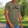 Nayked Apparel Ridiculously Soft Crew Neck Graphic T-Shirt | Mend The Mind-Mountains