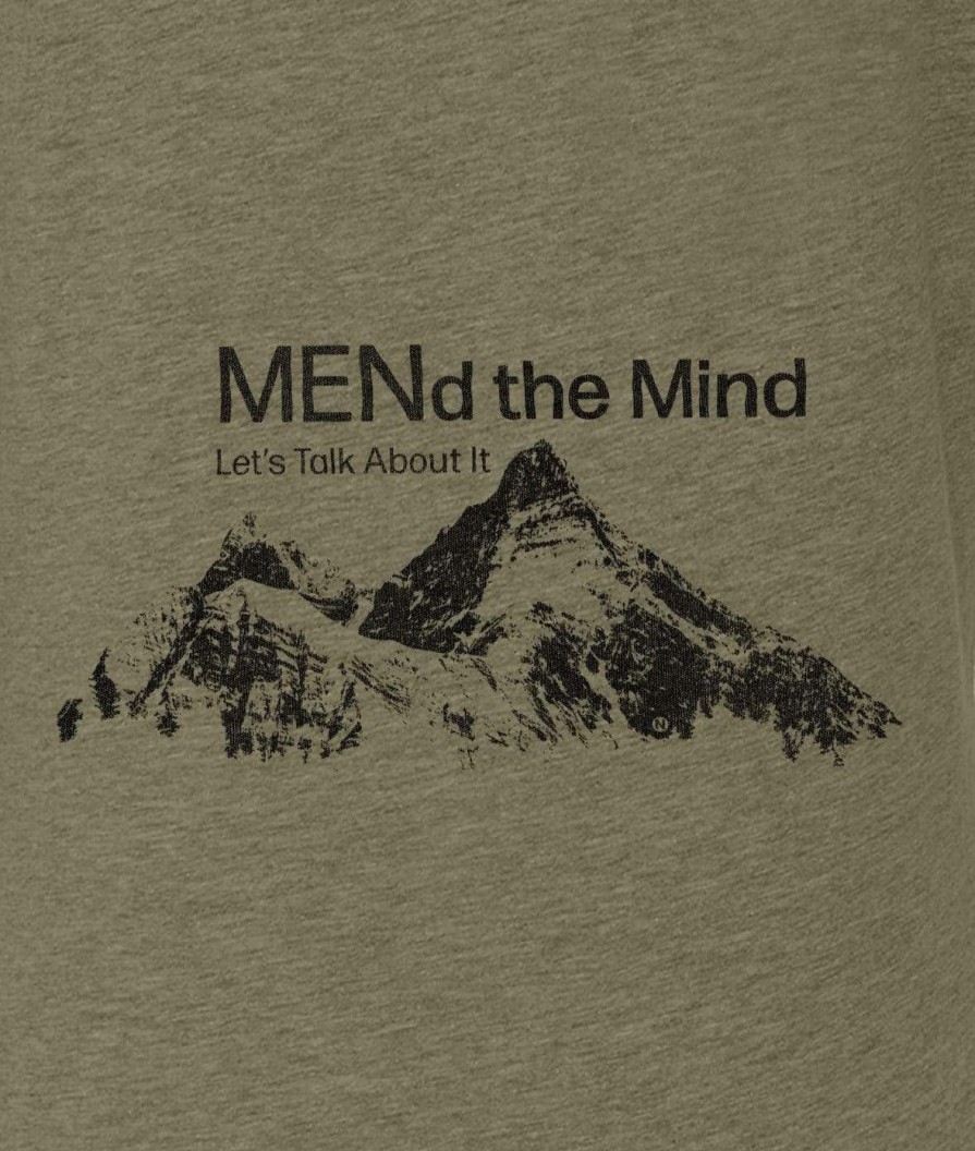 Nayked Apparel Ridiculously Soft Crew Neck Graphic T-Shirt | Mend The Mind-Mountains