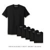 Nayked Apparel Men'S 6Pk Ridiculously Soft Short Sleeve Crew Neck 100% Cotton T-Shirt