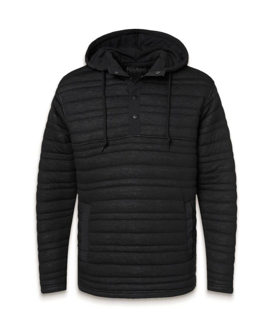 Nayked Apparel Men'S Ridiculously Soft Quilted Anorak