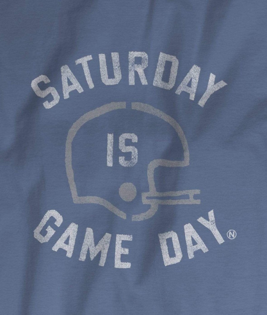 Nayked Apparel Men'S Ridiculously Soft Heavyweight Fleece Graphic Pullover Sweatshirt | Saturday Is Game Day