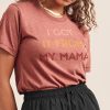 Nayked Apparel Ridiculously Soft Heather Sueded Graphic Tee | I Got It From My Mama