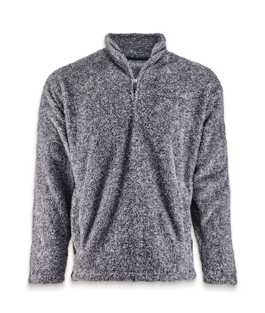 Nayked Apparel Men'S Ridiculously Soft Shag Sherpa Quarter-Zip Pullover