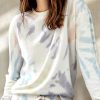 Nayked Apparel Women'S Soft Tie Dye Recycled Washed Terry Pullover Sweatshirt