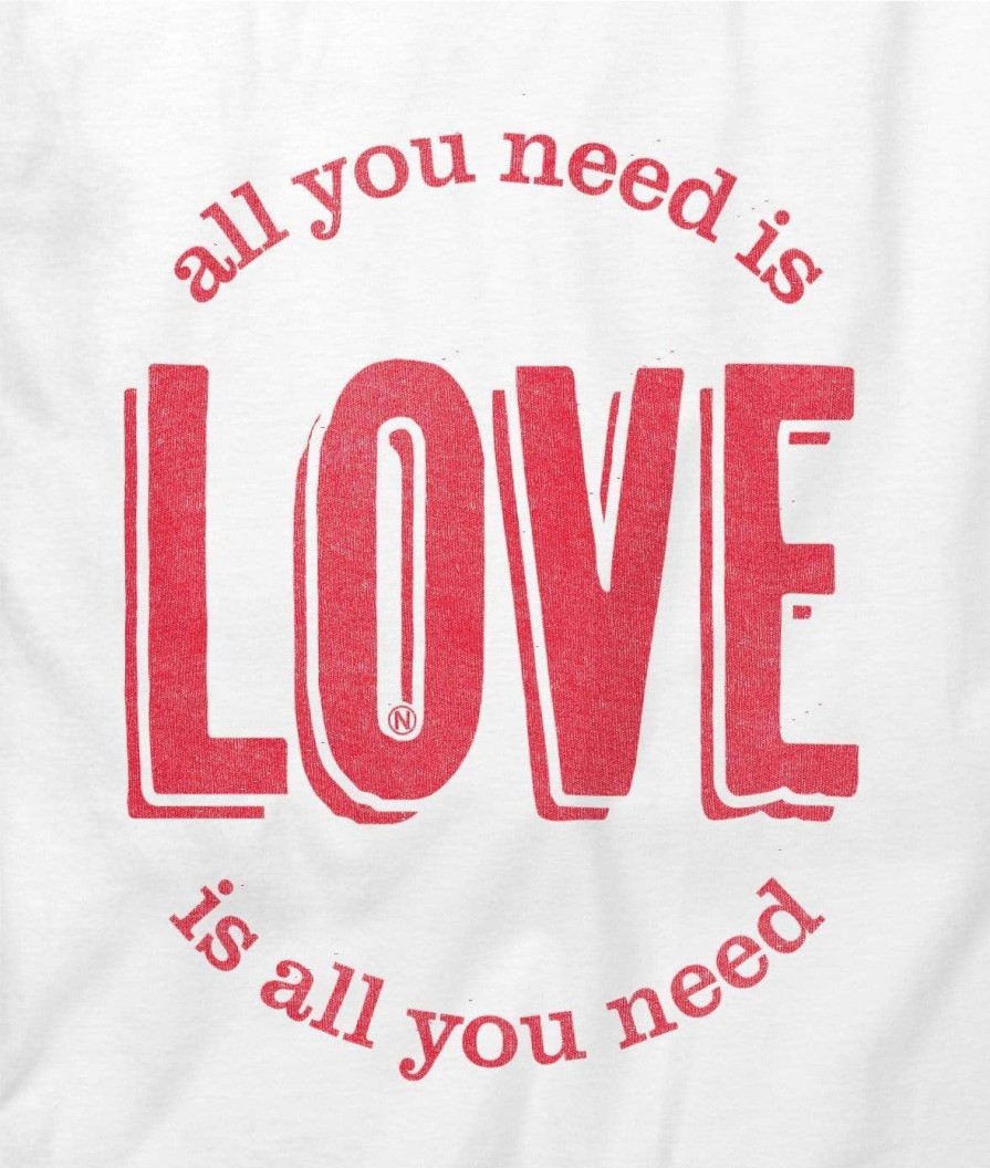 Nayked Apparel Men'S Ridiculously Soft Cotton Long Sleeve Graphic Tee | All You Need Is Love