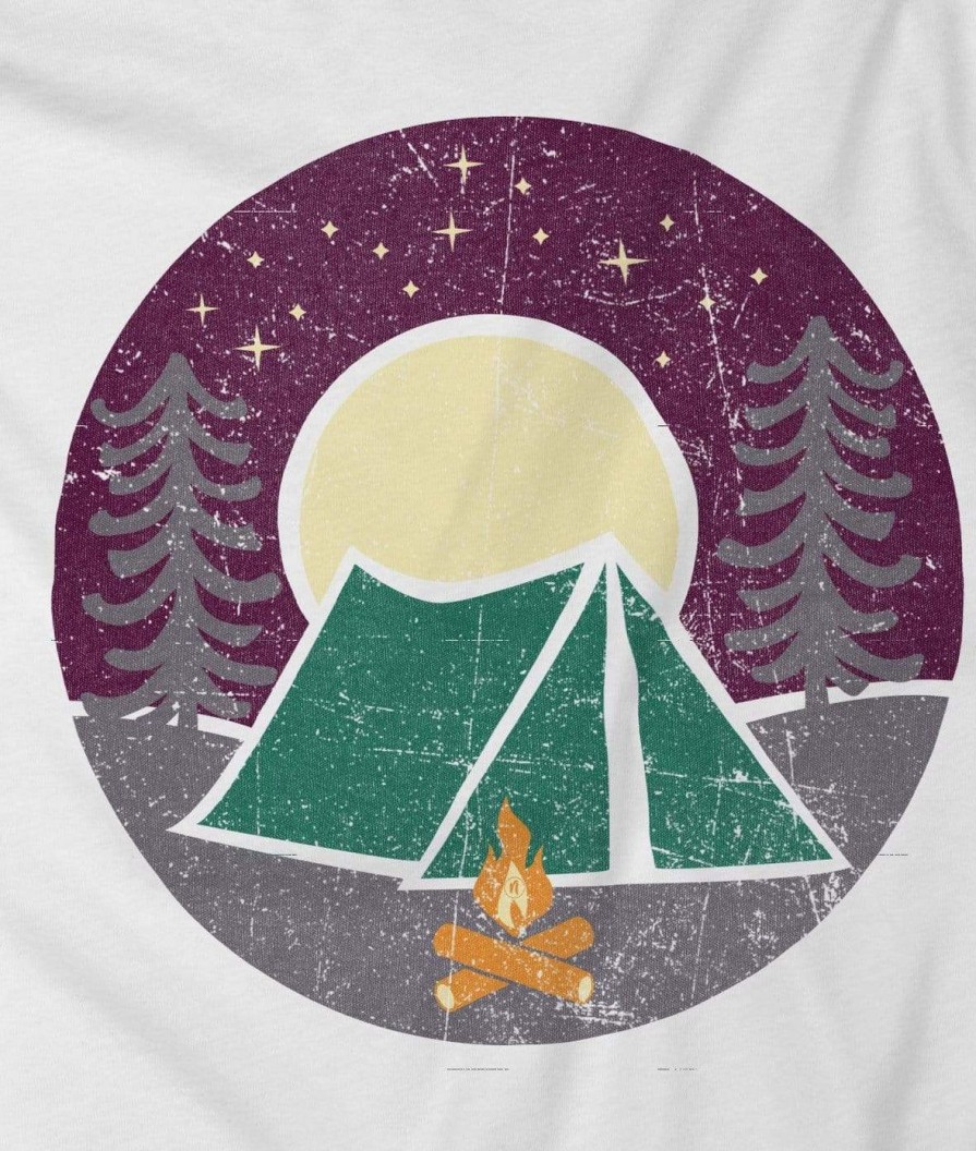 Nayked Apparel Women'S Ridiculously Soft Graphic Tee | Campfire