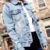 Nayked Apparel Women'S Soft Oversized Vintage Denim Jacket