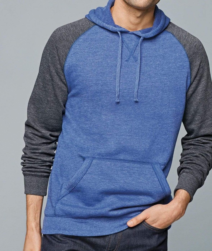 Nayked Apparel Men'S Ridiculously Soft Fleece Raglan Hoodie