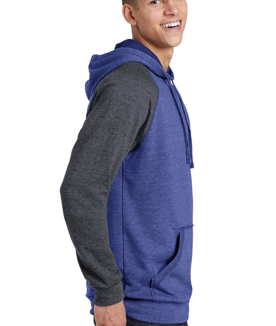 Nayked Apparel Men'S Ridiculously Soft Fleece Raglan Hoodie