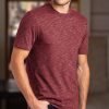 Nayked Apparel Men'S Soft Lightweight Marled Crew Neck T-Shirt