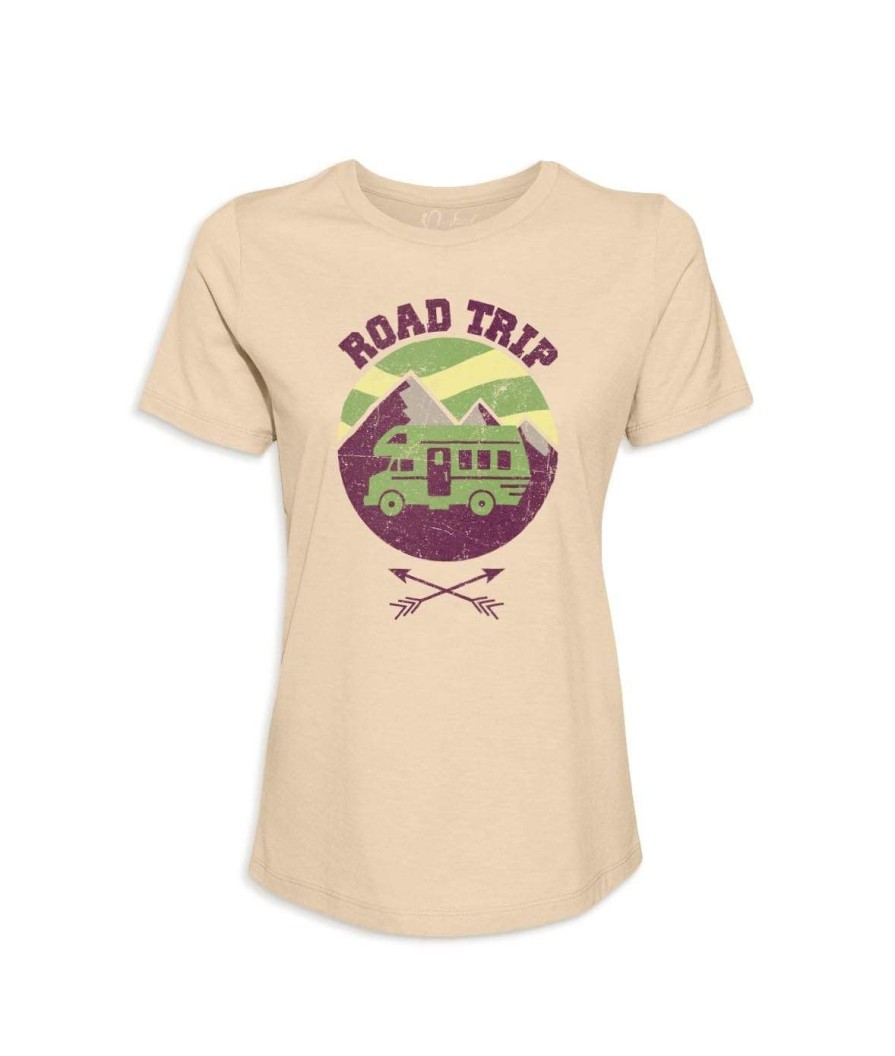 Nayked Apparel Women'S Ridiculously Soft Graphic Tee | Road Trip