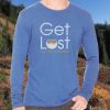 Nayked Apparel Men'S Ridiculously Soft Lightweight Long Sleeve Graphic Tee | Get Lost