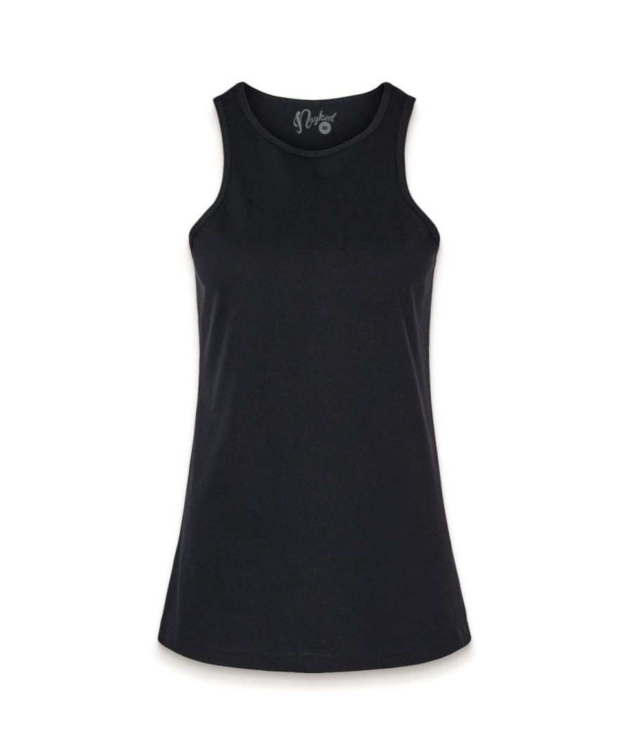 Nayked Apparel Women'S Ridiculously Soft Recycled Racerneck Tank