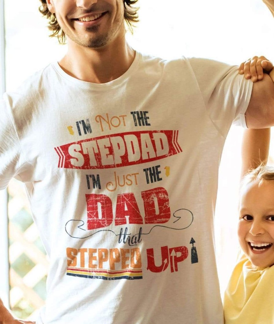 Nayked Apparel Men'S Ridiculously Soft Lightweight Graphic Tee | The Dad That Stepped Up