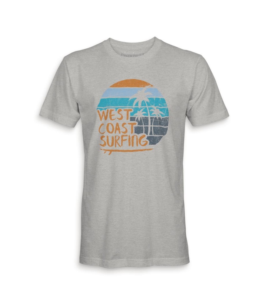 Nayked Apparel Men'S Ridiculously Soft 100% Cotton Graphic Tee | West Coast Surfing