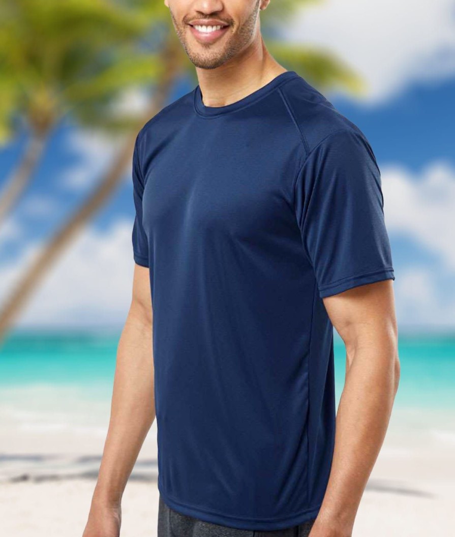 Nayked Apparel Men'S Islander Performance Upf Short Sleeve T-Shirt